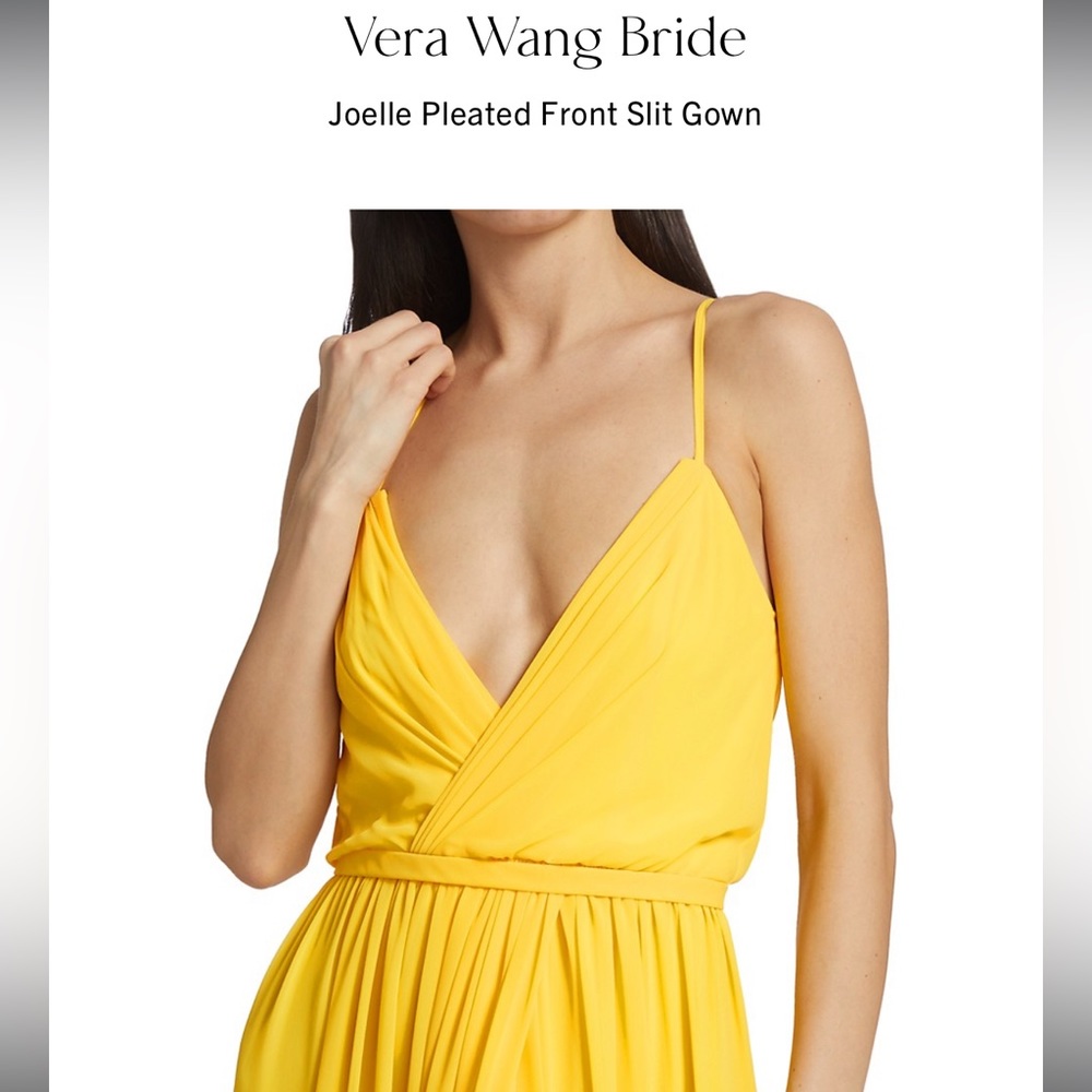 Lemon Pie Vera Wang Bride
Joelle Pleated Front Slit Gown